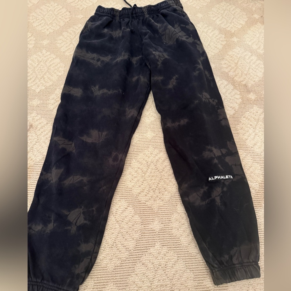 Alphalete Charcoal Tie-Dye Joggers